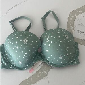PINK Victoria's Secret Green Polka Dot Bra Intimates